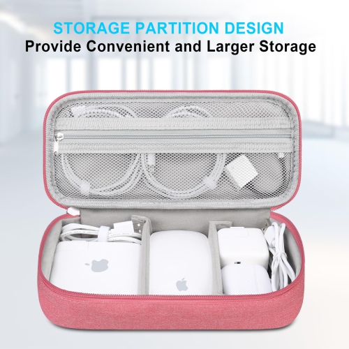 Electronic Organizer Travel Cable Organizer Bag Pouch Tech Electronic Accessories Carry Case Portable Double Layers Charger Case for