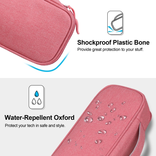 Electronic Organizer Travel Cable Organizer Bag Pouch Tech Electronic Accessories Carry Case Portable Double Layers Charger Case for