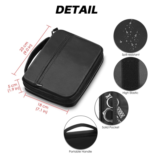 Watch Bands Storage Bag, Watch Band Organizer Travel Watch Straps Carrying Case Pouch for Watch Bands, Watch Band Pin, Cable, Watch Cases