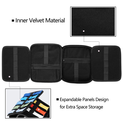 Watch Band Storage Case Holds 26 Watch Straps, Travel Organizer Bag Compatible for All Series of Apple Watch Bands and Accessories, Gray