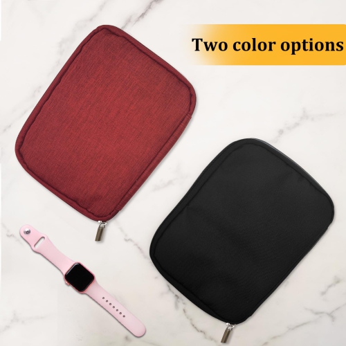 Waterproof Watch Band Storage Case, Oxford Cloth Watch Band Organizer Portable Watch Strap Holder with 8 Watch Bands Slots