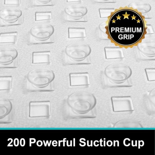 Non Slip Bathtub Mat 35 x 16 Inches Pebbles Shower Mats with Suction Cups, Drain Holes for Bathroom Showers, Tub, Machine Washable Bathroom Mats BPA,