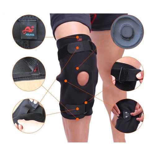 Unisex Double Metal Full Knee Support