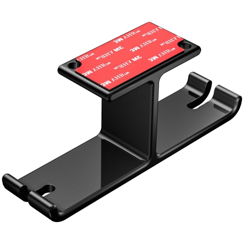 HLD  Headphone Hanger Aluminum Alloy Headset Hook Stick-On Adhesive Headphone Stand Under Desk Earphone Hanger Mount \w Cable Clip Organize And Screws