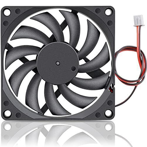 ISTAR  Coolling Fan 5V 80Mmx80Mmx25Mm, Slim Frame Design, Great for Tight Spaces, Convenient 2 Pin Power Connector - Coolling Fan