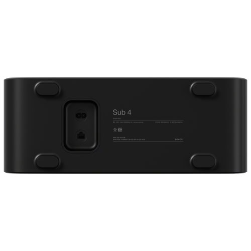Haut-parleur d'extrêmes graves sans fil Sub 4 de Sonos - Noir