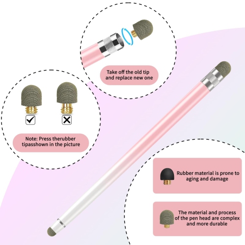 Embouts en filet de fibres de rechange pour stylets - 10 embouts de stylet, embouts de stylet, embouts de rechange pour stylets à pointe fine,