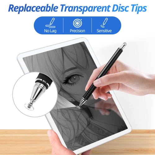 Stylus Tips Replacement Tips only 12 Pack Passive Stylus Pen disc Universal nibs Compatible with Capacitive Touch Screen