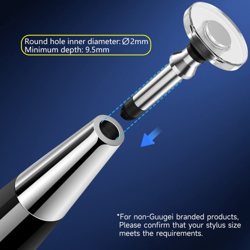 Stylus Tips Replacement Tips only 12 Pack Passive Stylus Pen disc Universal nibs Compatible with Capacitive Touch Screen