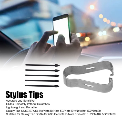 Touch Stylus Pen Nibs Kit Replacement Tips Nibs for Galaxy Tab S6 S7 S7+ S6 lite Note10 Note 5G Note10+ Note10+ 5G Note20, Accurate Sensitive,