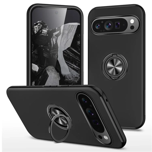 XCRS Fitted Ring Cover, Swirl Rotating Slim Armor Case for Pixel 9 Pro XL 2024