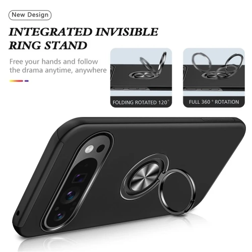 XCRS Fitted Ring Cover, Swirl Rotating Slim Armor Case for Pixel 9 Pro XL 2024