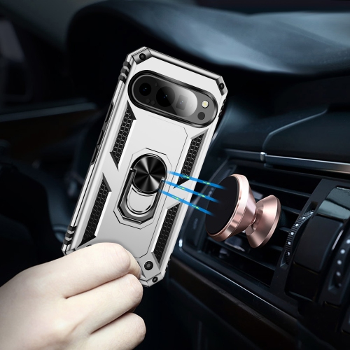 Étui ajusté pour anneau mince de XCRS, béquille intégrée pour Pixel 9 Pro XL de Google