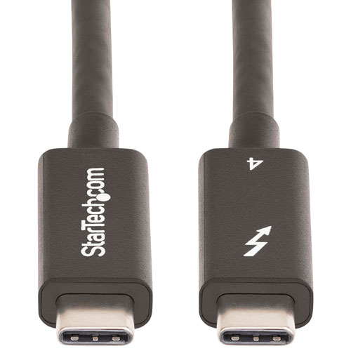 Câble USB-C/USB-C Thunderbolt 4.0 de 2 m de StarTech (A40G2MB-TB4-CABLE) - Noir