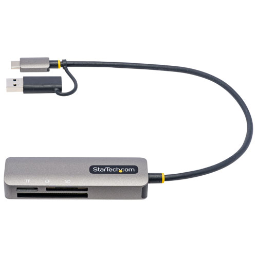 StarTech USB 3.0 Multi-Media Memory Card Reader - Black