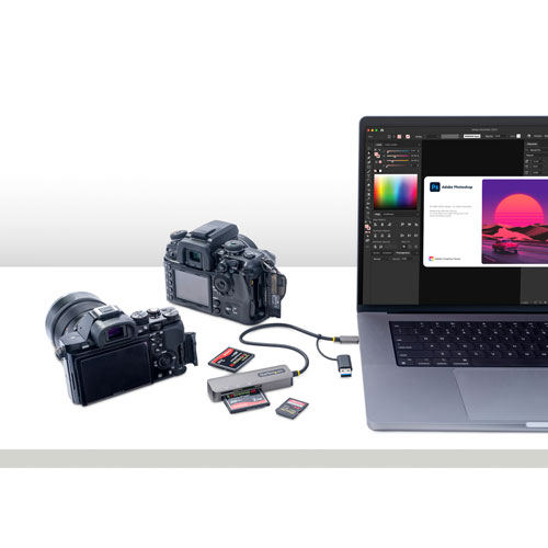 StarTech USB 3.0 Multi-Media Memory Card Reader - Black