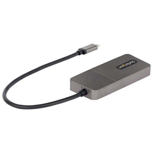 StarTech 3-Port USB-C Multi-Monitor Adapter - Space Grey