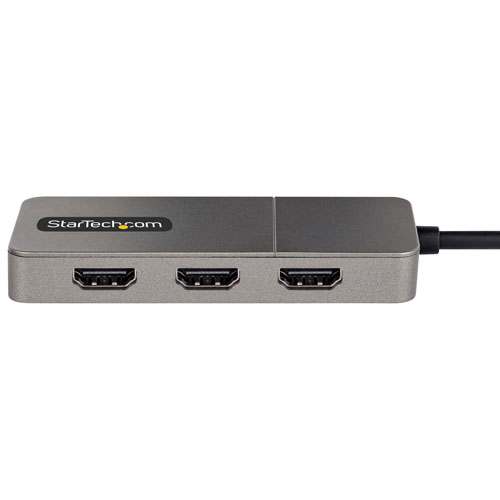 StarTech 3-Port USB-C Multi-Monitor Adapter - Space Grey