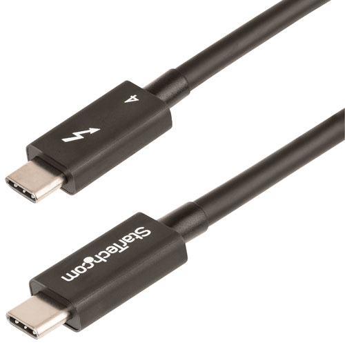 Câble USB-C/USB-C ThunderBolt 4.0 de 1 m de StarTech (TBLT4MM1M) - Noir