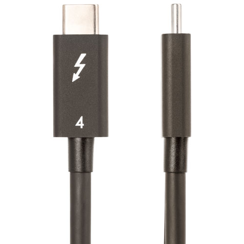 Câble USB-C/USB-C ThunderBolt 4.0 de 0,5 m de StarTech (TBLT4MM50CM) - Noir