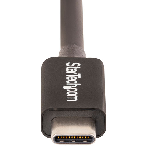 Câble USB-C/USB-C ThunderBolt 4.0 de 0,5 m de StarTech (TBLT4MM50CM) - Noir
