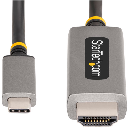 Câble adaptateur USB-C à HDMI de 3 m de StarTech (136B-USBC-HDMI213M) - Gris cosmique