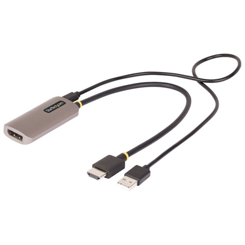 Câble adaptateur HDMI à DisplayPort de 30 cm (1 m) de StarTech (148B-HDMI-DP-8K) - Gris cosmique