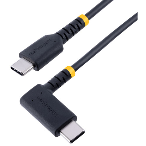 StarTech 2m USB-C to Right Angle USB-C Cable (R2CCR-2M-USB-CABLE) - Black