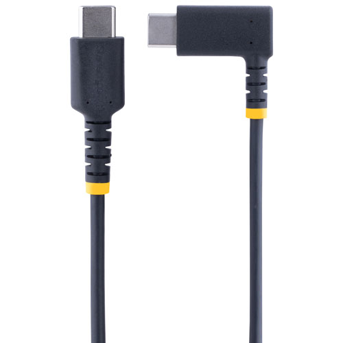 StarTech 2m USB-C to Right Angle USB-C Cable (R2CCR-2M-USB-CABLE) - Black