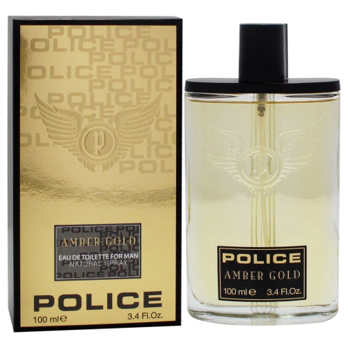 Police Amber Gold by Police Colognes Eau De Toilette Spray 3.4 oz