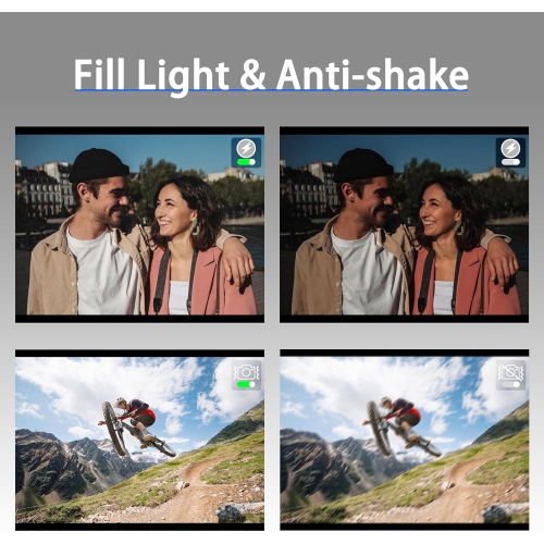 Digital Compact Cameras for Photography 48MP, 5K Vlogging Camera for YouTube with 180° Flip Screen,16X Digital Zoom,52mm Wide Angle & Macro Lens, 2