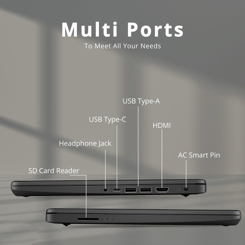 HP Premium Stream 14" HD BrightView Laptop, Intel Celeron N4120, 64GB eMMC Storage, 8GB RAM, UHD Graphics, HD Webcam, 1 Year Office 365, Win 11s,