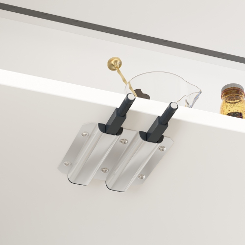 Famapy Modern Display Cabinet with Glass Doors, Adjustable Shelves, and LED Lighting for Living Room or Kitchen White