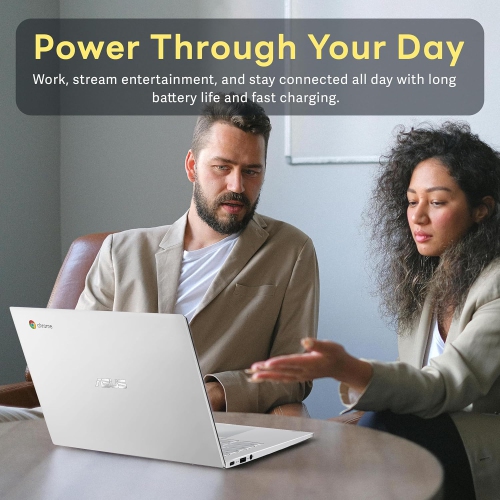 ASUS 14" FHD Chromebook Laptop, Intel M3-8100Y Processor, 224GB Storage, 8GB RAM, Intel HD Graphics, Backlit Keyboard, Chrome OS, Silver