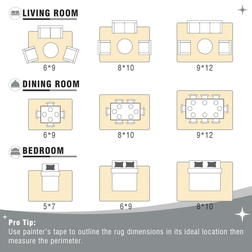 Modern Abstract Area Rug - 8' x 10' Area Rug Carpet, Non-Slip Non-Shedding Washable Rugs for Living Room and Bedroom, Grey
