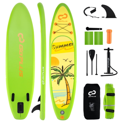 COSTWAY Goplus Small Inflatable Sup Board, Portable Paddle Board With 5D Rings Stand Up Paddle Board for Youth & Adult