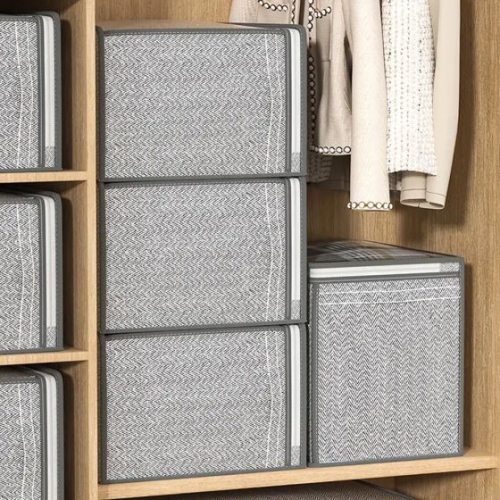 Wardrobel Foldable Clothes Storage Bins Visible Closet Organizer Home