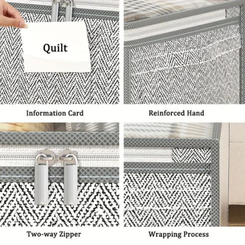 Wardrobel Foldable Clothes Storage Bins Visible Closet Organizer Home