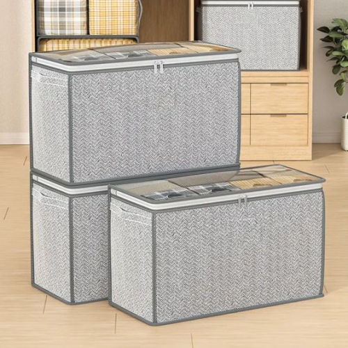 Wardrobel Foldable Clothes Storage Bins Visible Closet Organizer Home
