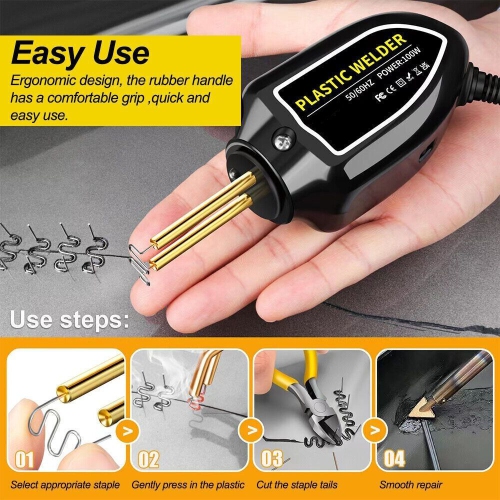 US Plug Professional Plastics Welder machine , Car Bumper Crack Repair Hot Stapler Kit, Hot Stapler Heating Plastic Welding Repairing Welder Machine
