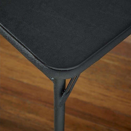 Cosco Square Vinyl Folding Table in Black