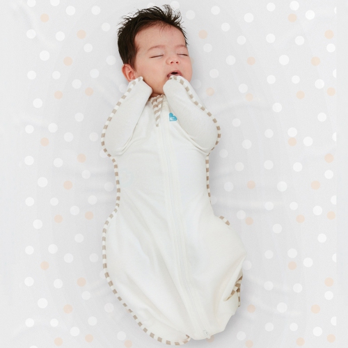 Couverture à emmailloter biologique 1,0 tog Swaddle UP DE Love To Dream - Crème