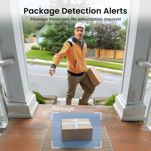 Aosu V8E 4MP Battery-Powered Ultra HD 2.4G Wi-Fi Smart Doorbell Camera and Chime with AI Motion Detection