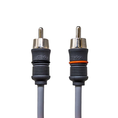 Clarion CMC-GRYAIC2-18 2 Channel Twisted-Pair Marine Audio Interconnect w/ Molded Connectors 18 ft