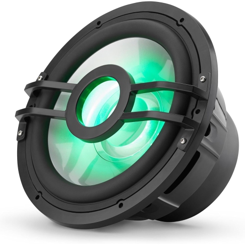 Clarion CMSP-101RGB-4 10" 250W RMS Infinite Baffle Marine Subwoofer with RGB Lighting - 4 Ohm