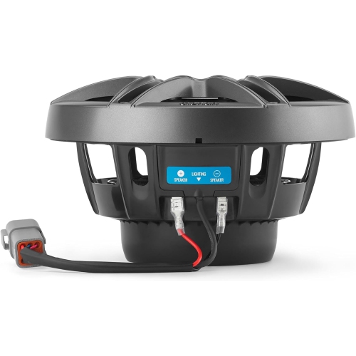 Clarion CMSP-771RGB-SWG haut-parleurs coaxiaux nautiques haut de gamme 60&nbsp;W RMS de 7,7 po avec grilles et éclairage RVB