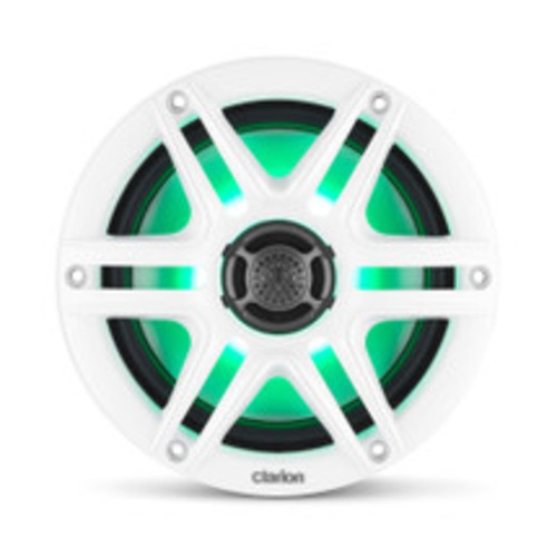 Clarion CMS-651RGB-SWB 6.5" 30W RMS Marine Coaxial Speakers with Sport Grills & RGB Lighting