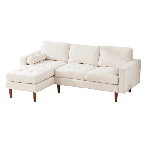 Modular Sectional Sofa, 80 inch L Shape Sofa, Modern 3 Seater Sofa with Wooden Legs for Home, Living Room