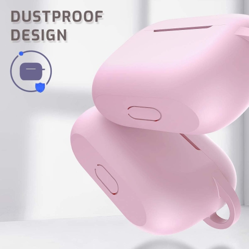 AirPods Pro Case – [2019 Protective, Shockproof, Soft Silicone, Chargeable - Pink]