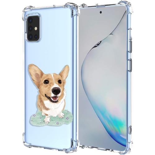 BRANDED  Samsung Galaxy A71 4G Clear Case – [Cute Dog Pattern, Soft Tpu, Cartoon Animal Design]